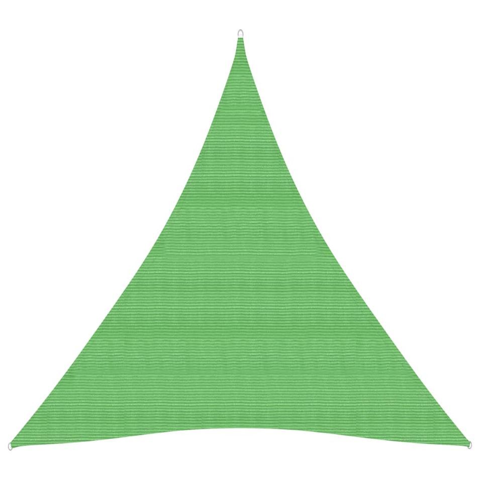 Voile d'ombrage 160 g/m² Vert clair 5x6x6 m PEHD - Photo n°1