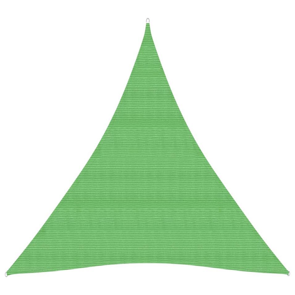 Voile d'ombrage 160 g/m² Vert clair 5x7x7 m PEHD - Photo n°1