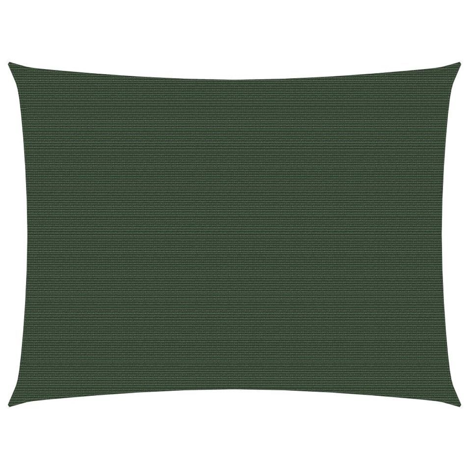 Voile d'ombrage 160 g/m² Vert foncé 2x3 m PEHD - Photo n°1