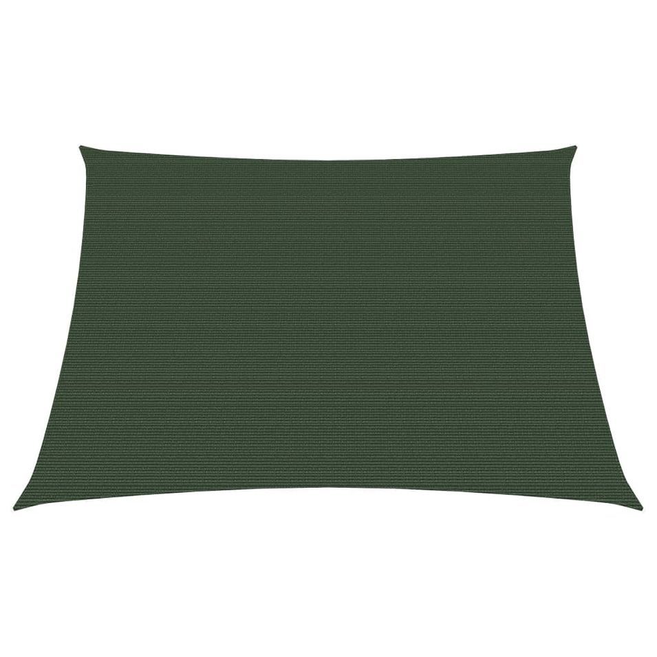 Voile d'ombrage 160 g/m² Vert foncé 3/4x2 m PEHD - Photo n°1