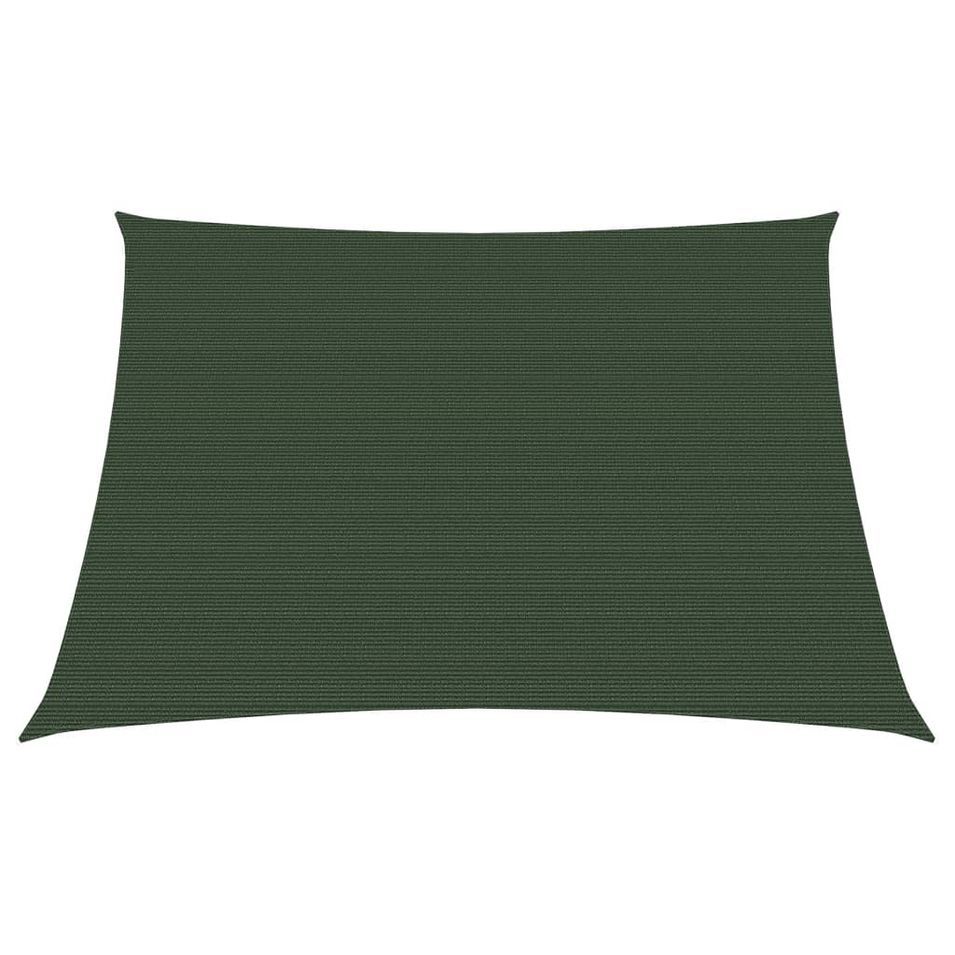 Voile d'ombrage 160 g/m² Vert foncé 4/5x4 m PEHD - Photo n°1