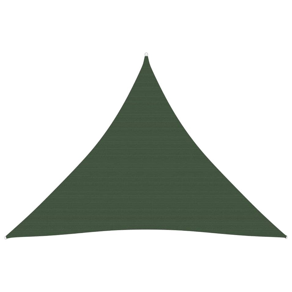 Voile d'ombrage 160 g/m² Vert foncé 4x4x4 m PEHD - Photo n°1