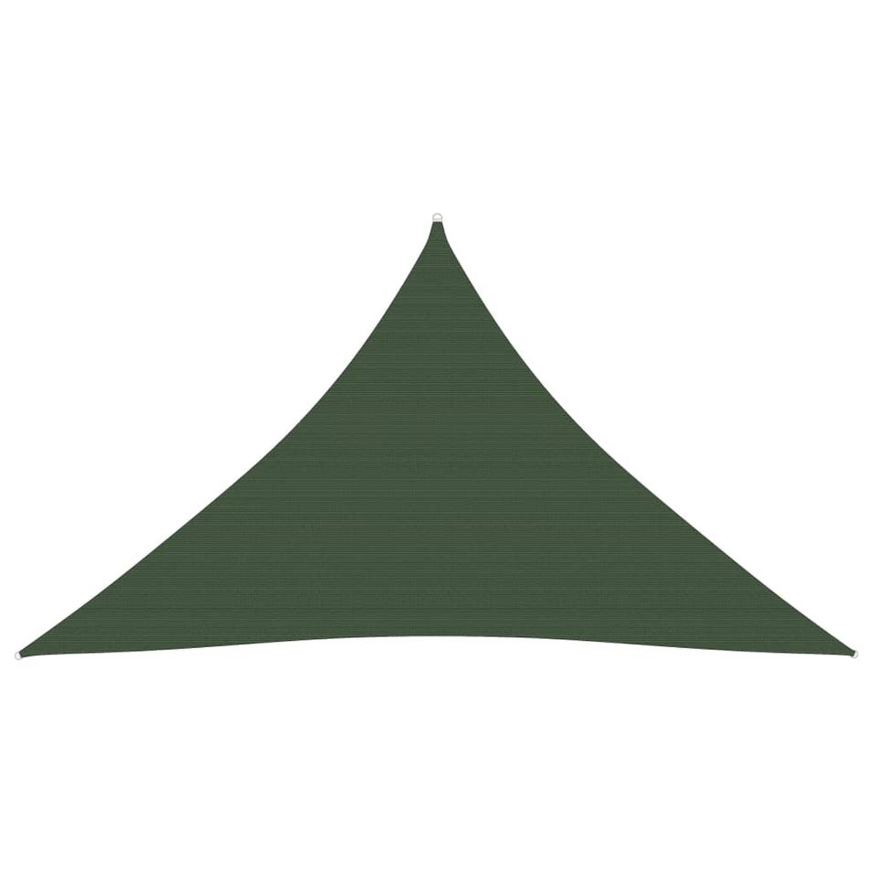 Voile d'ombrage 160 g/m² Vert foncé 5x5x6 m PEHD - Photo n°1