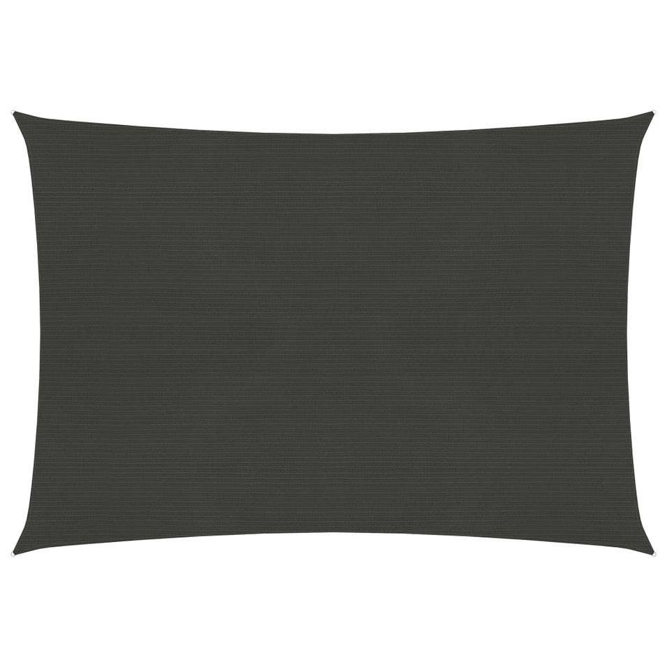 Voile d'ombrage PEHD 2x3,5 m Anthracite - Photo n°1