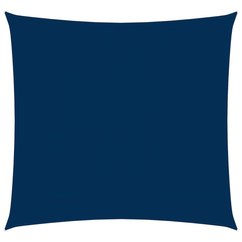 Voile de parasol Tissu Oxford carré 2,5x2,5 m Bleu - Photo n°1