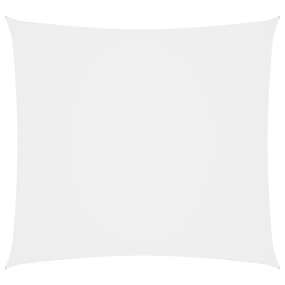 Voile de parasol Tissu Oxford carré 3,6x3,6 m Blanc - Photo n°1