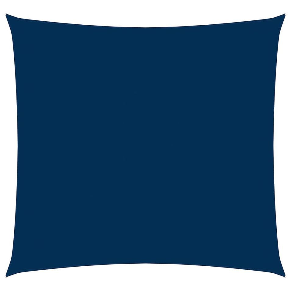 Voile de parasol Tissu Oxford carré 3,6x3,6 m Bleu - Photo n°1