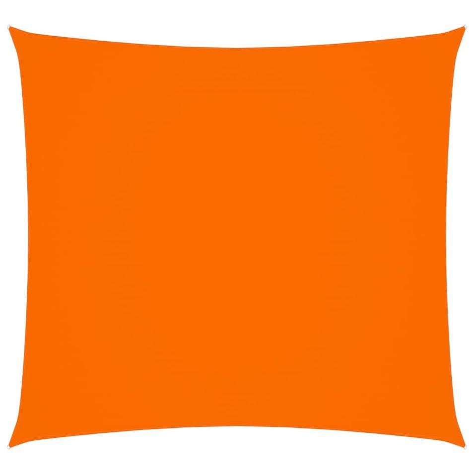 Voile de parasol Tissu Oxford carré 3,6x3,6 m Orange - Photo n°1