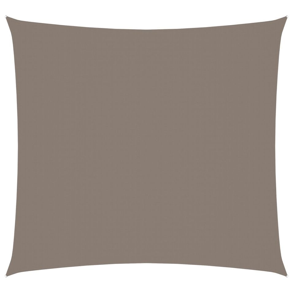 Voile de parasol Tissu Oxford carré 3x3 m Taupe - Photo n°1