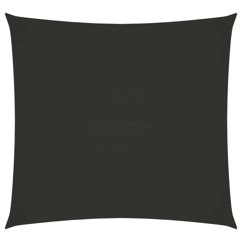 Voile de parasol Tissu Oxford carré 4,5x4,5 m Anthracite - Photo n°1
