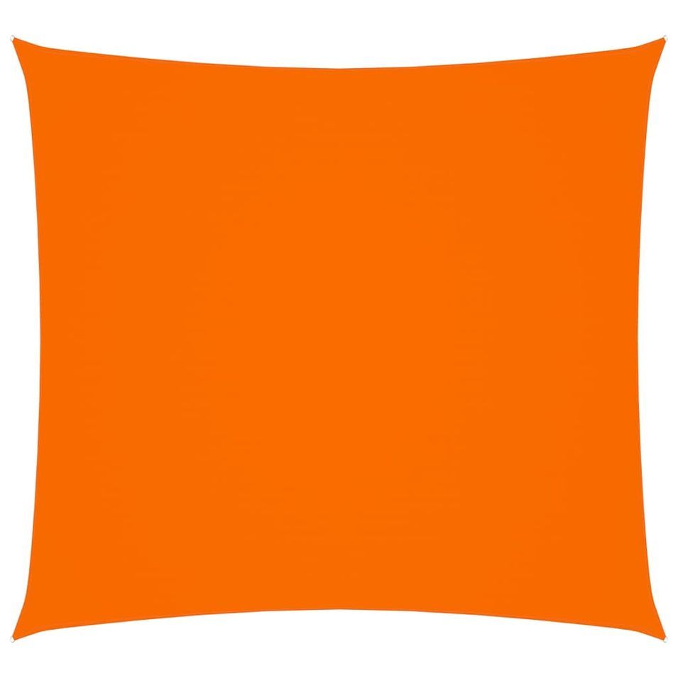 Voile de parasol Tissu Oxford carré 4,5x4,5 m Orange - Photo n°1
