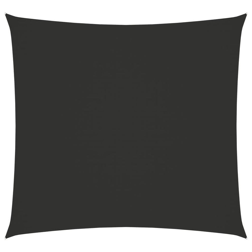 Voile de parasol Tissu Oxford carré 4x4 m Anthracite - Photo n°1