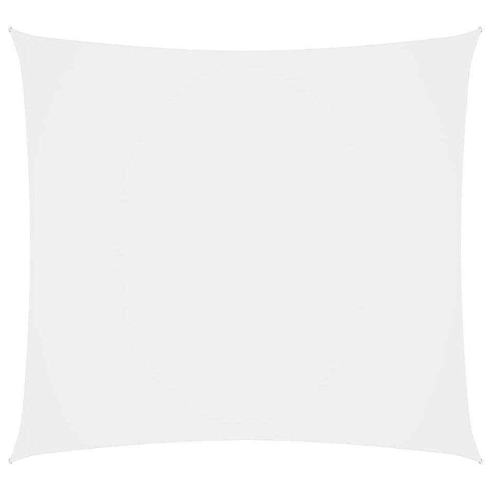 Voile de parasol Tissu Oxford carré 5x5 m Blanc - Photo n°1