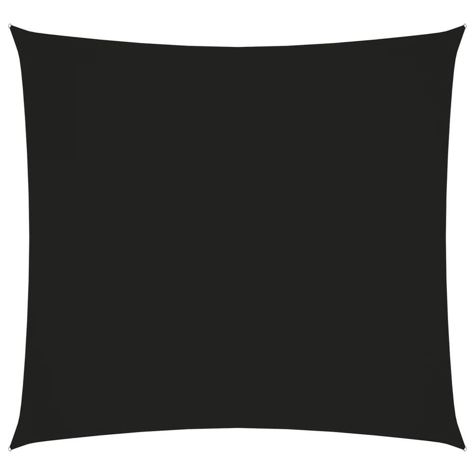 Voile de parasol Tissu Oxford carré 7x7 m Noir - Photo n°1