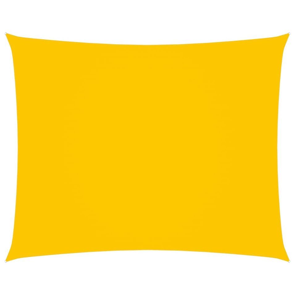 Voile de parasol Tissu Oxford rectangulaire 2,5x3,5 m Jaune - Photo n°1