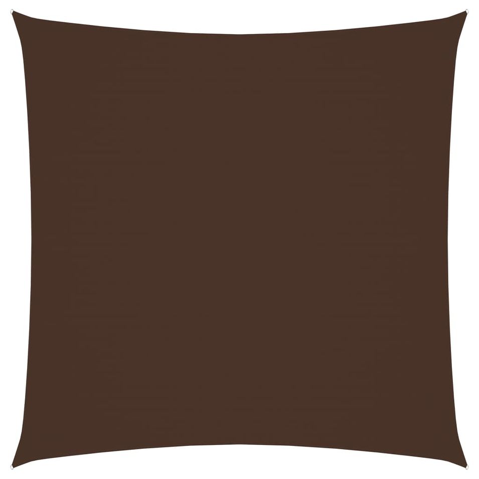 Voile de parasol Tissu Oxford rectangulaire 2,5x3 m Marron - Photo n°1