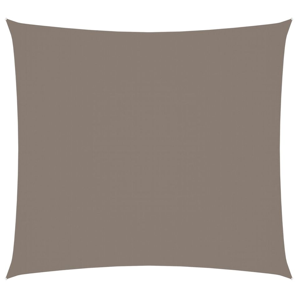 Voile de parasol Tissu Oxford rectangulaire 2,5x3 m Taupe - Photo n°1