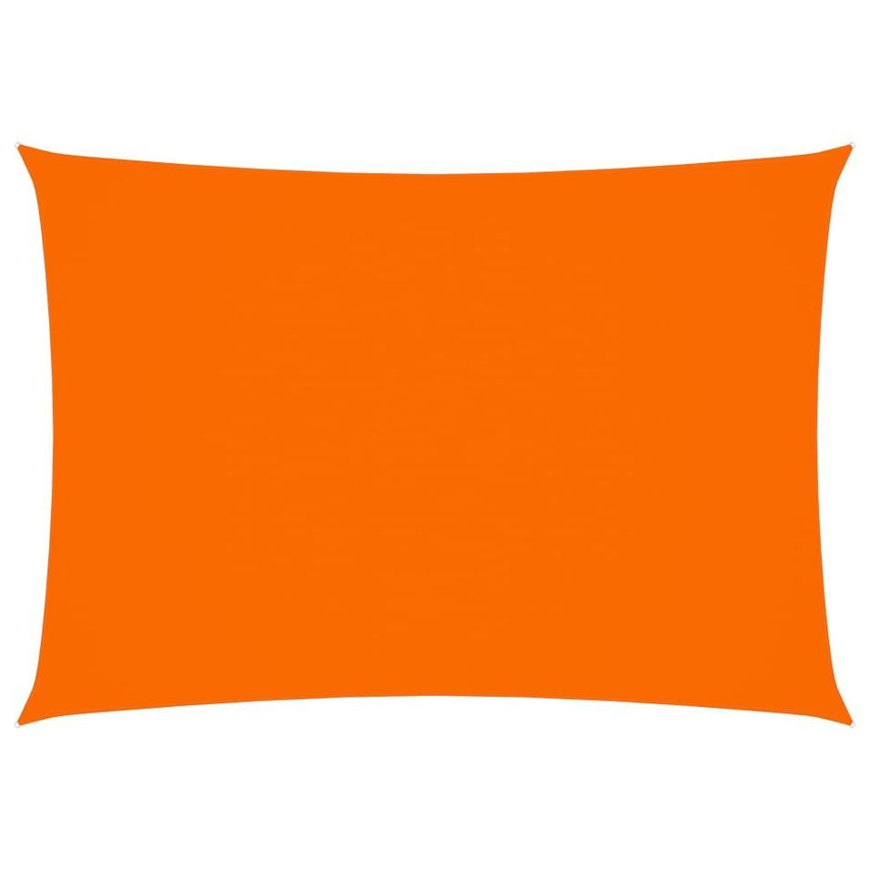 Voile de parasol Tissu Oxford rectangulaire 2,5x4,5 m Orange - Photo n°1