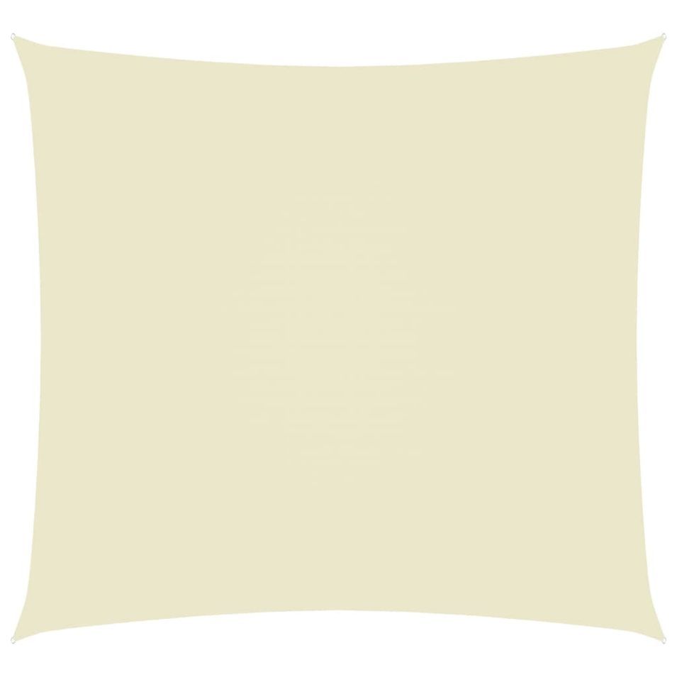 Voile de parasol Tissu Oxford rectangulaire 2x2,5 m Crème - Photo n°1