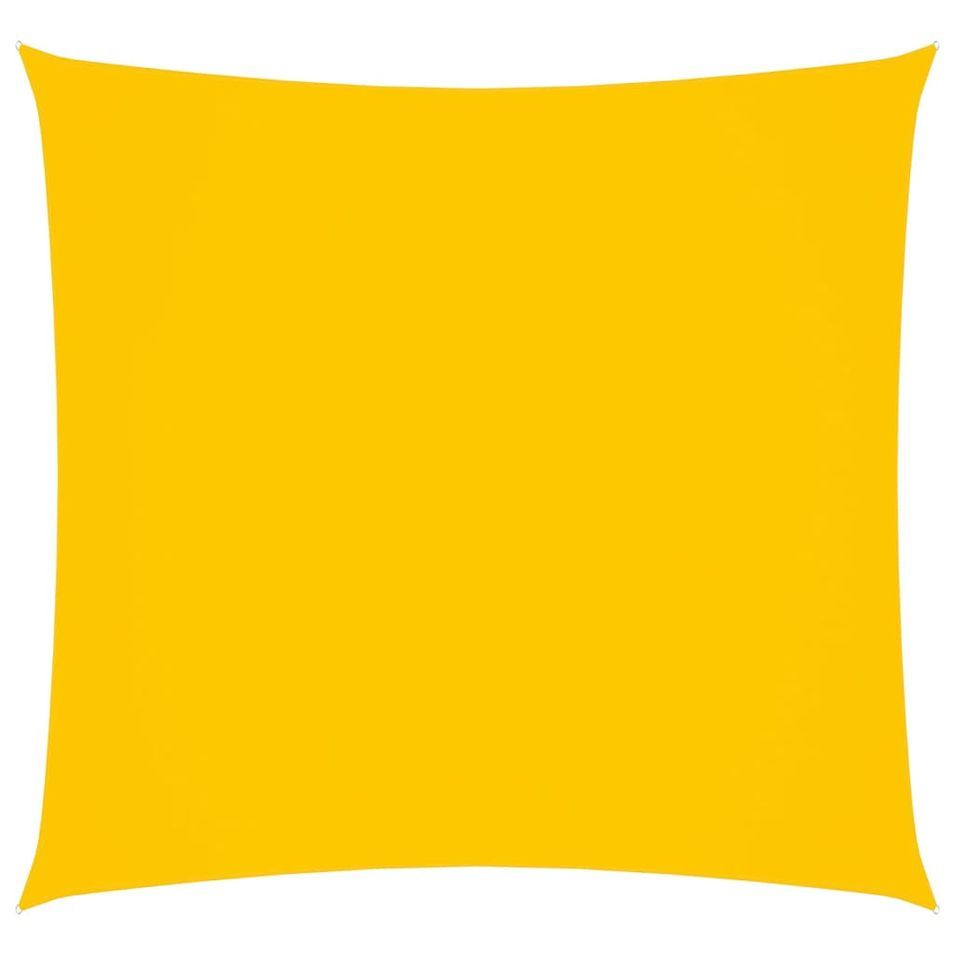 Voile de parasol Tissu Oxford rectangulaire 2x2,5 m Jaune - Photo n°1