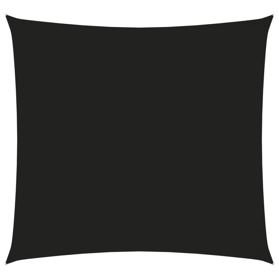 Voile de parasol Tissu Oxford rectangulaire 2x2,5 m Noir - Photo n°1