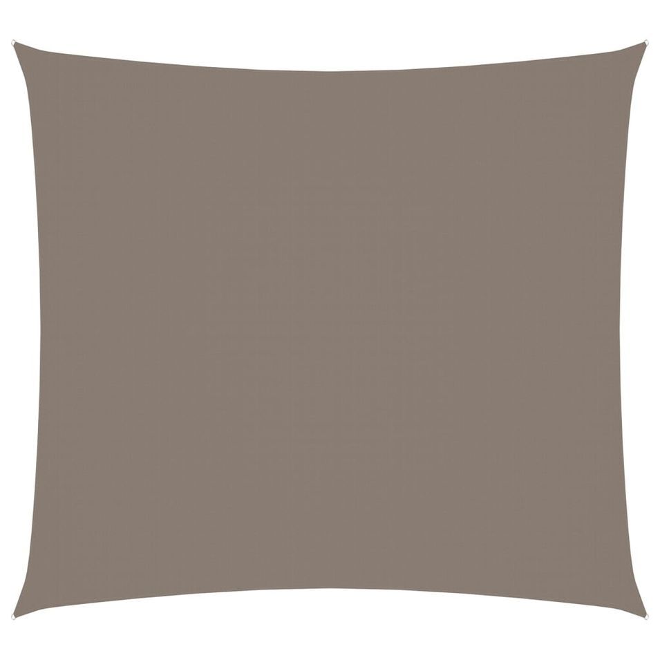 Voile de parasol Tissu Oxford rectangulaire 2x2,5 m Taupe - Photo n°1