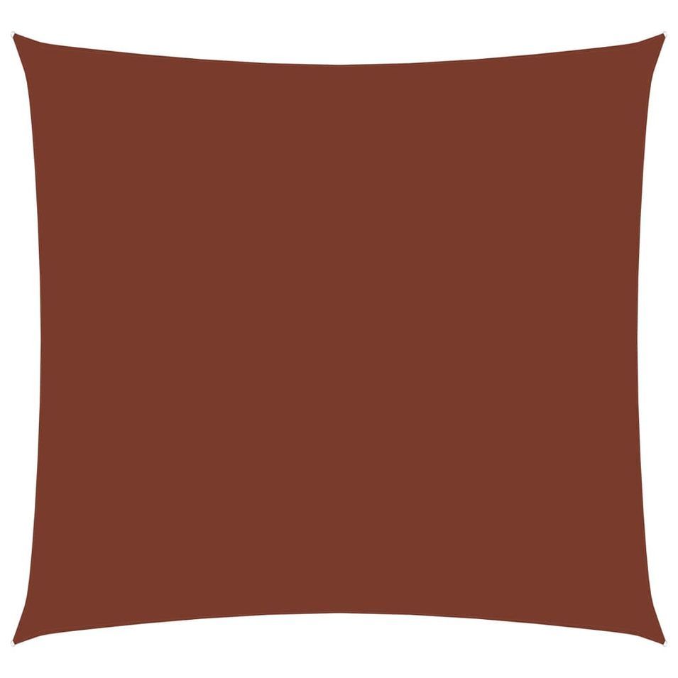 Voile de parasol Tissu Oxford rectangulaire 2x2,5 m Terre cuite - Photo n°1