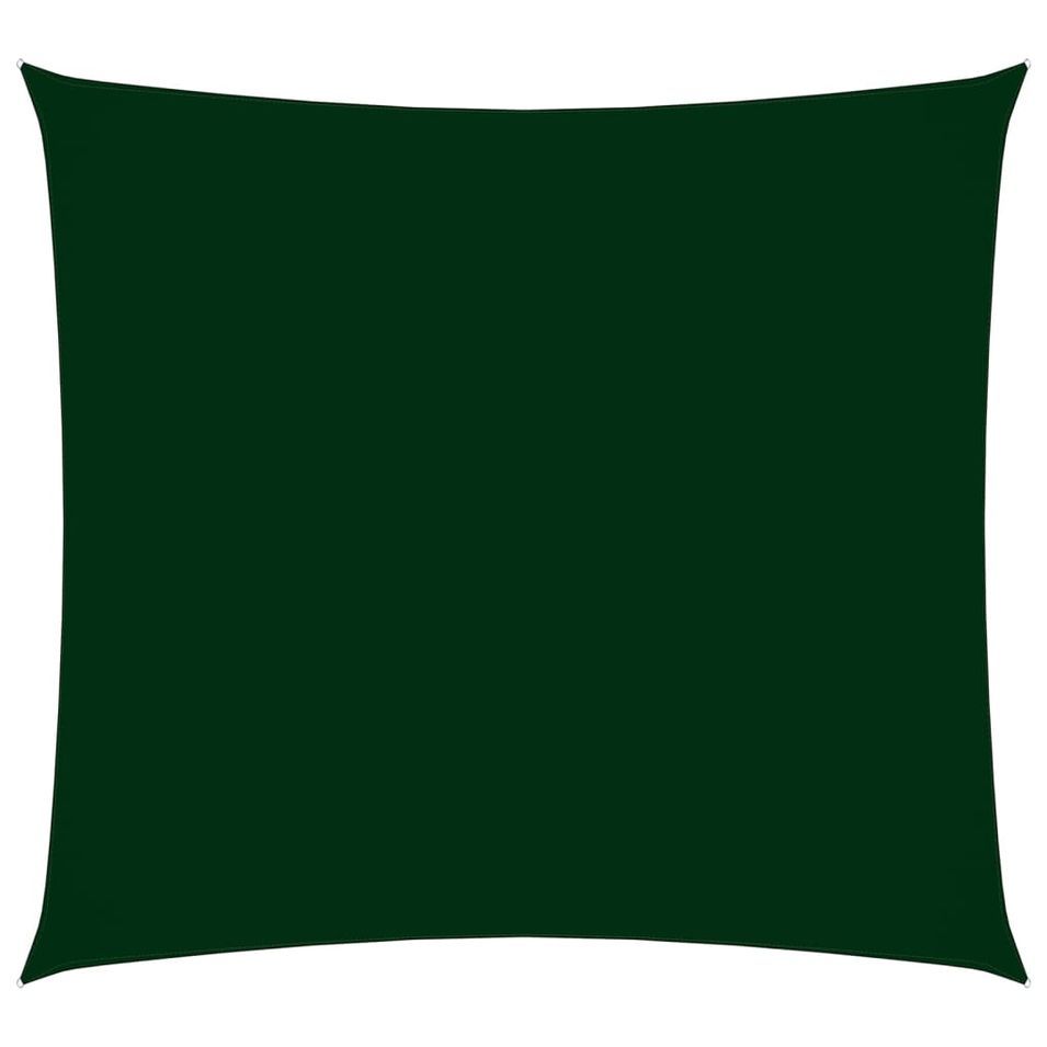Voile de parasol Tissu Oxford rectangulaire 2x2,5 m Vert foncé - Photo n°1