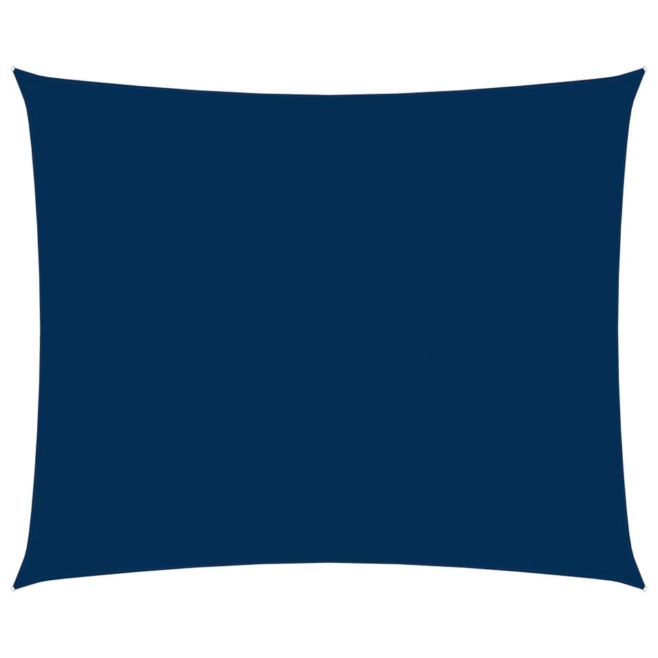 Voile de parasol Tissu Oxford rectangulaire 2x3,5 m Bleu - Photo n°1