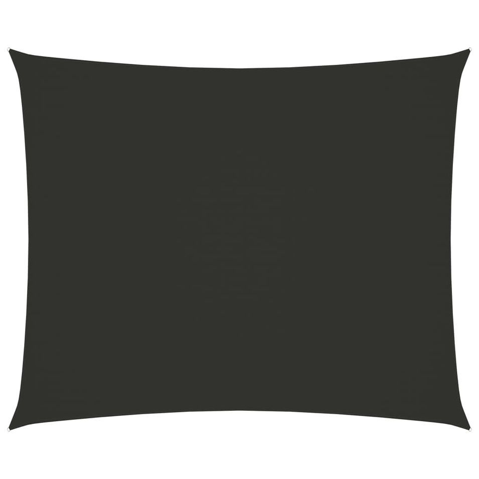 Voile de parasol Tissu Oxford rectangulaire 2x3 m Anthracite - Photo n°1
