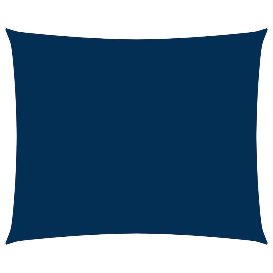 Voile de parasol Tissu Oxford rectangulaire 2x3 m Bleu - Photo n°1