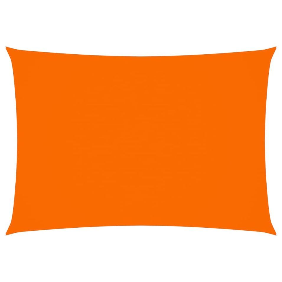 Voile de parasol Tissu Oxford rectangulaire 2x4,5 m Orange - Photo n°1