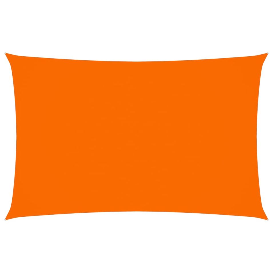 Voile de parasol Tissu Oxford rectangulaire 2x5 m Orange - Photo n°1