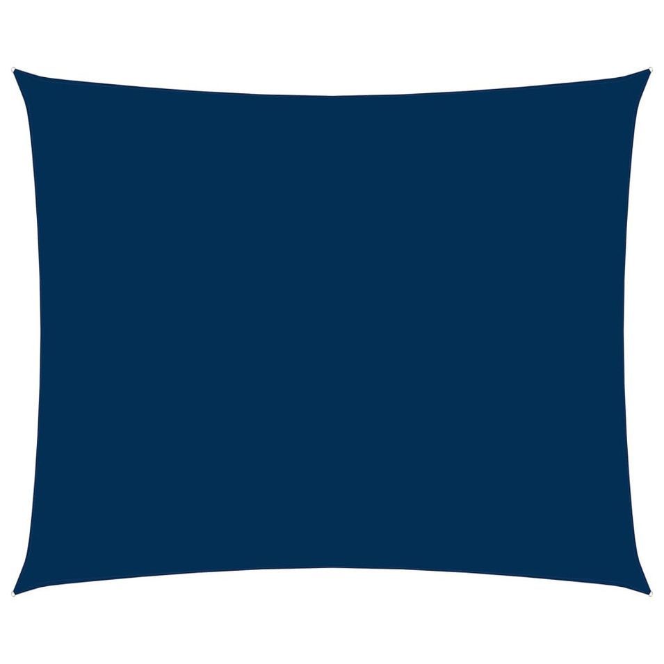 Voile de parasol Tissu Oxford rectangulaire 3,5x4,5 m Bleu - Photo n°1