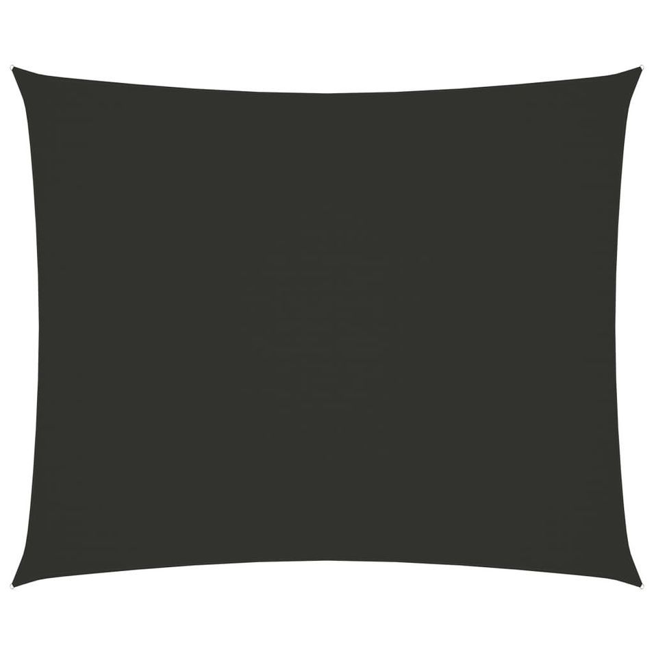 Voile de parasol Tissu Oxford rectangulaire 3,5x4,5m Anthracite - Photo n°1