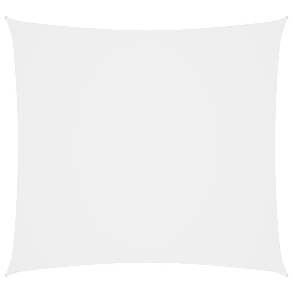 Voile de parasol Tissu Oxford rectangulaire 3,5x5 m Blanc - Photo n°1