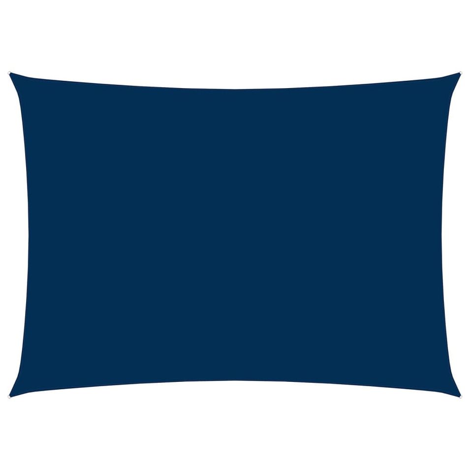 Voile de parasol Tissu Oxford rectangulaire 3,5x5 m Bleu - Photo n°1