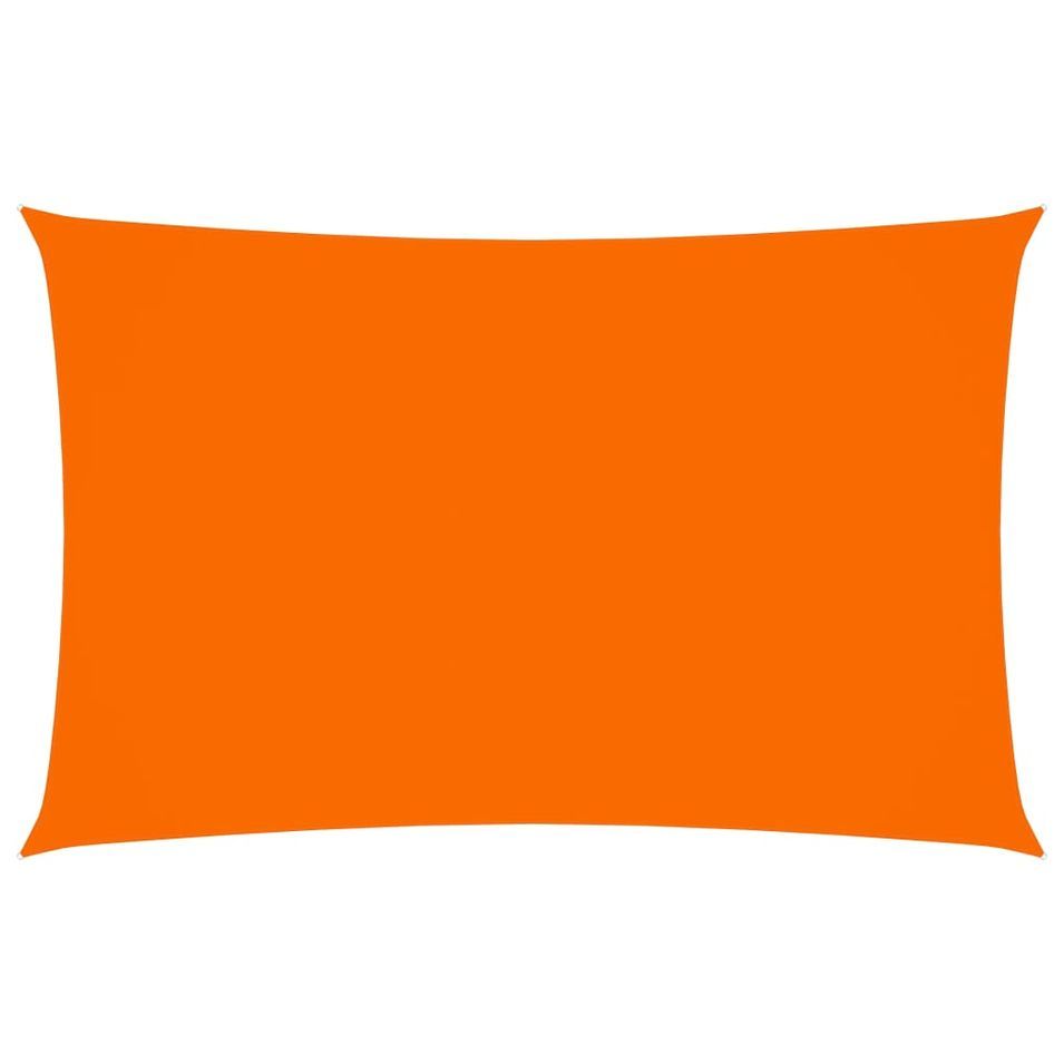 Voile de parasol Tissu Oxford rectangulaire 3x6 m Orange - Photo n°1