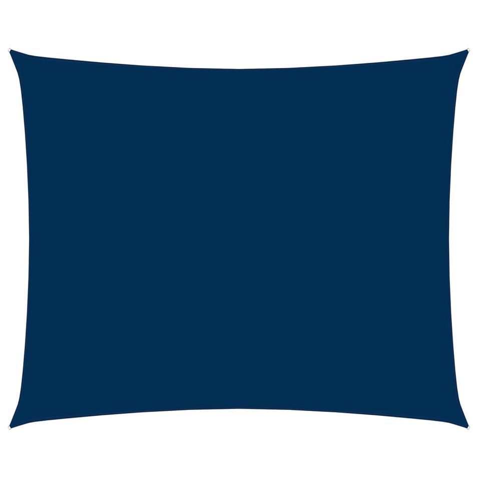 Voile de parasol Tissu Oxford rectangulaire 4x5 m Bleu - Photo n°1
