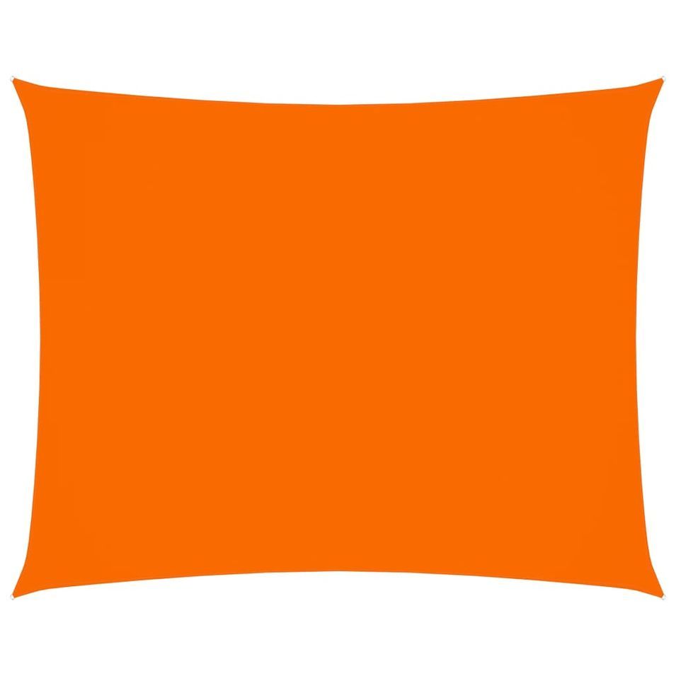 Voile de parasol Tissu Oxford rectangulaire 4x5 m Orange - Photo n°1