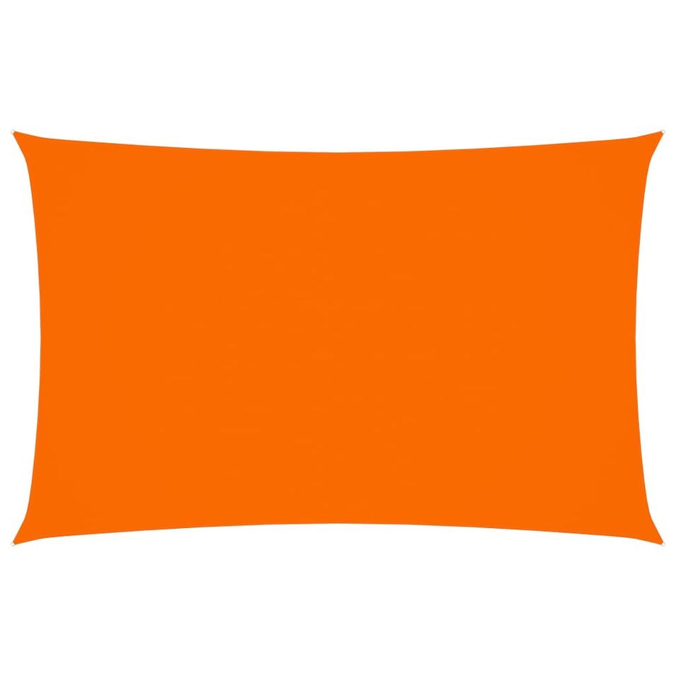 Voile de parasol Tissu Oxford rectangulaire 4x7 m Orange - Photo n°1