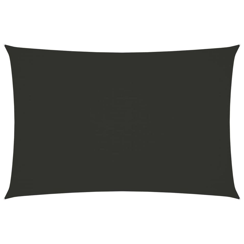 Voile de parasol Tissu Oxford rectangulaire 5x7 m Anthracite - Photo n°1