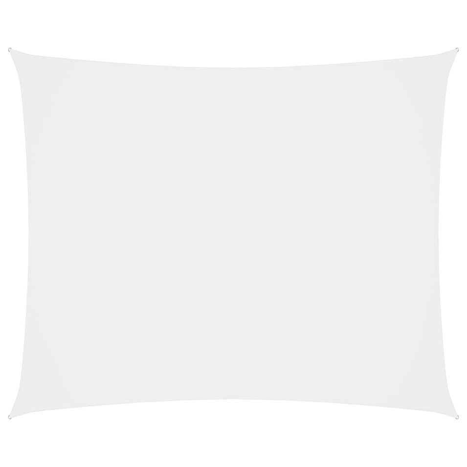 Voile de parasol Tissu Oxford rectangulaire 5x7 m Blanc - Photo n°1