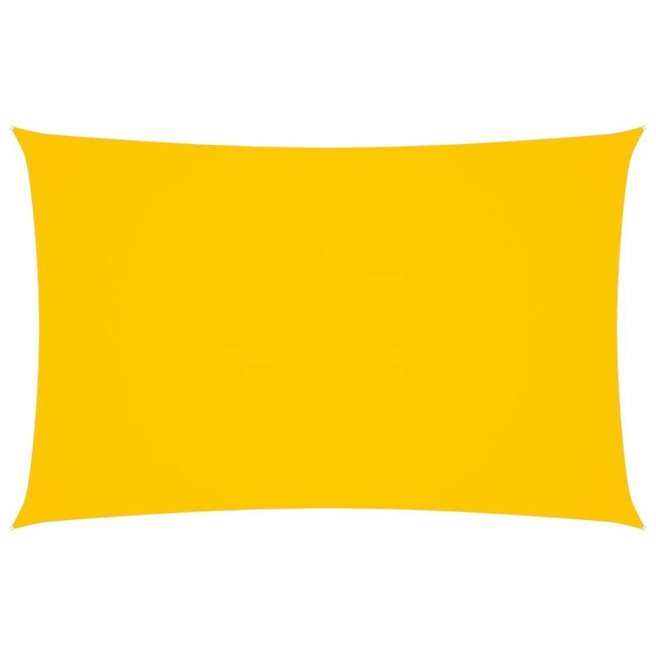 Voile de parasol Tissu Oxford rectangulaire 5x8 m Jaune - Photo n°1