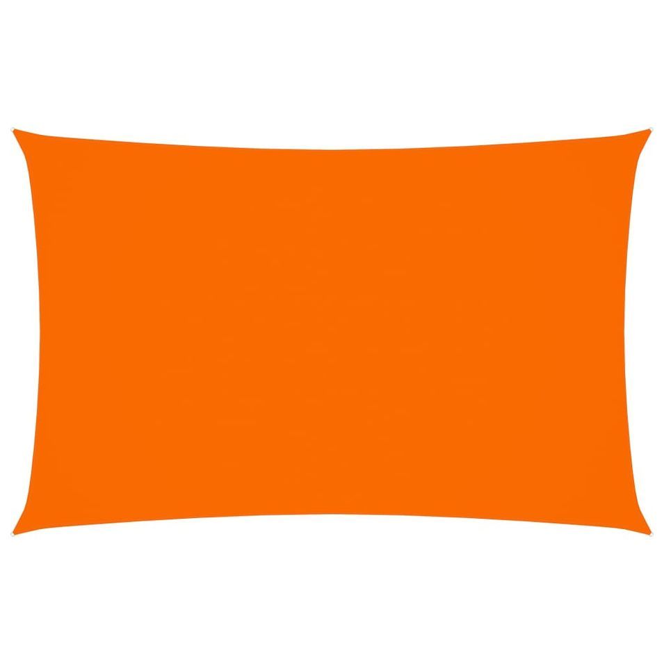 Voile de parasol Tissu Oxford rectangulaire 5x8 m Orange - Photo n°1