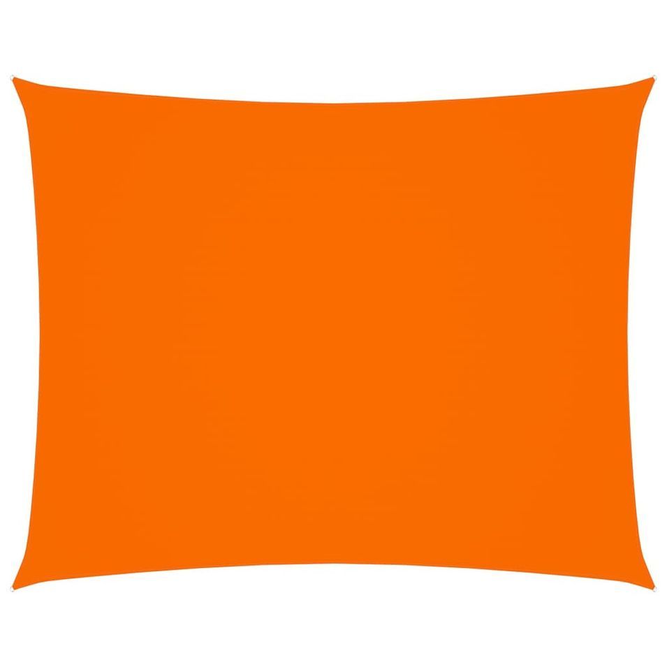 Voile de parasol Tissu Oxford rectangulaire 6x7 m Orange - Photo n°1