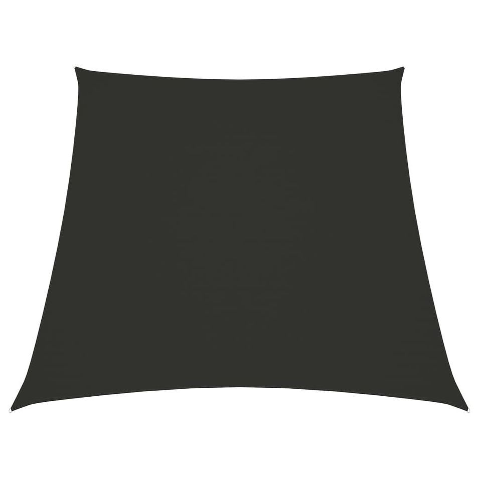 Voile de parasol Tissu Oxford trapèze 3/4x2 m Anthracite - Photo n°1