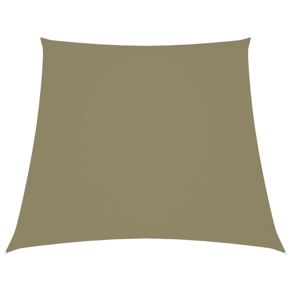 Voile de parasol Tissu Oxford trapèze 3/4x2 m Beige - Photo n°1