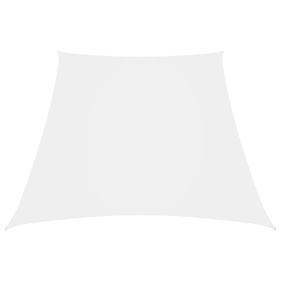 Voile de parasol Tissu Oxford trapèze 3/4x2 m Blanc - Photo n°1