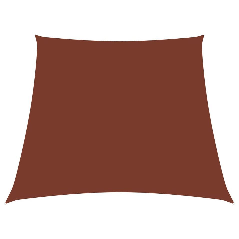 Voile de parasol Tissu Oxford trapèze 3/4x2 m Terre cuite - Photo n°1